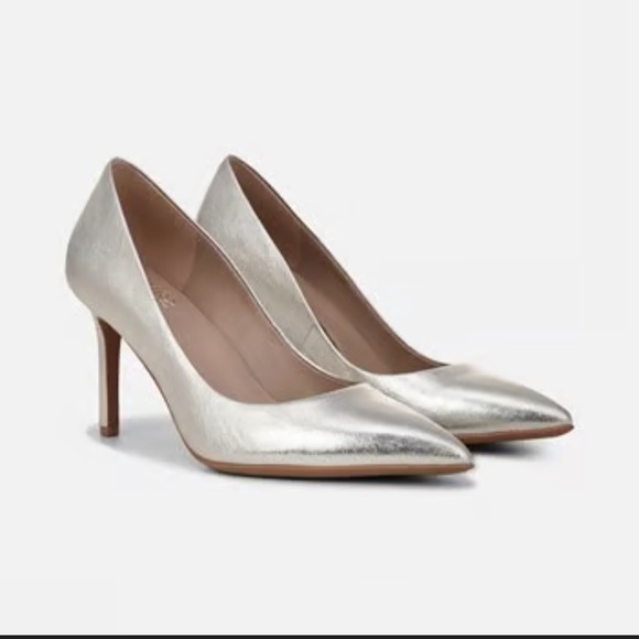Naturalizer Anna Silver Pointed-Toe Stiletto Pumps